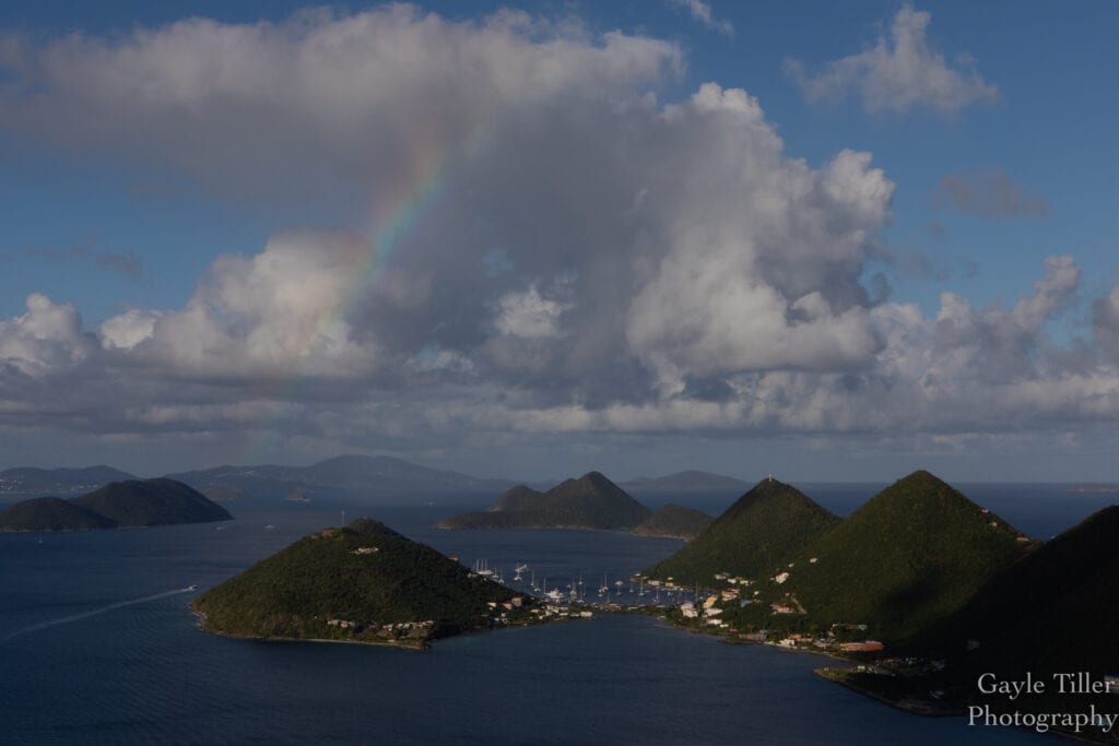 Tortola British Virgin Islands, rainbow photos