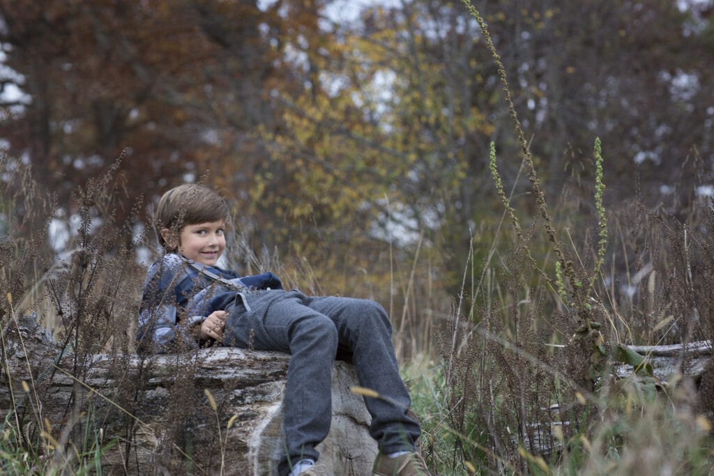 Boy in the field, fall photo session