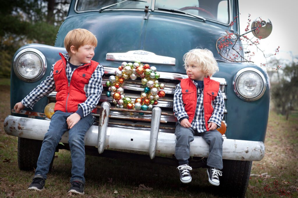 Vintage truck with holiday theme Loudoun County