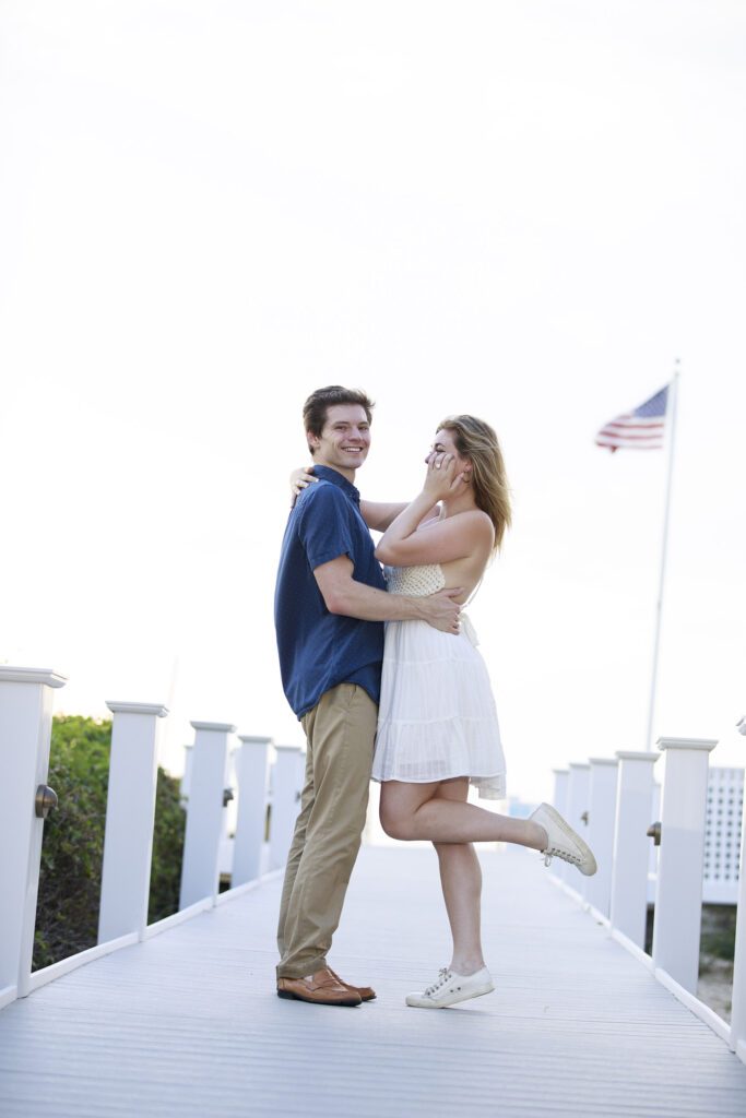 engagement phots in Duck NC