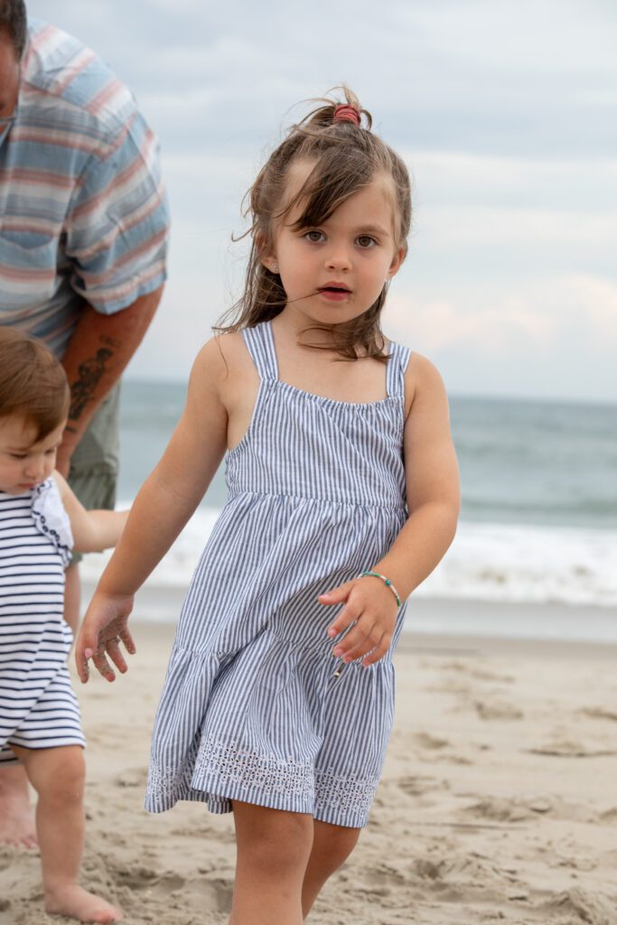 Girl on beach in Duck C