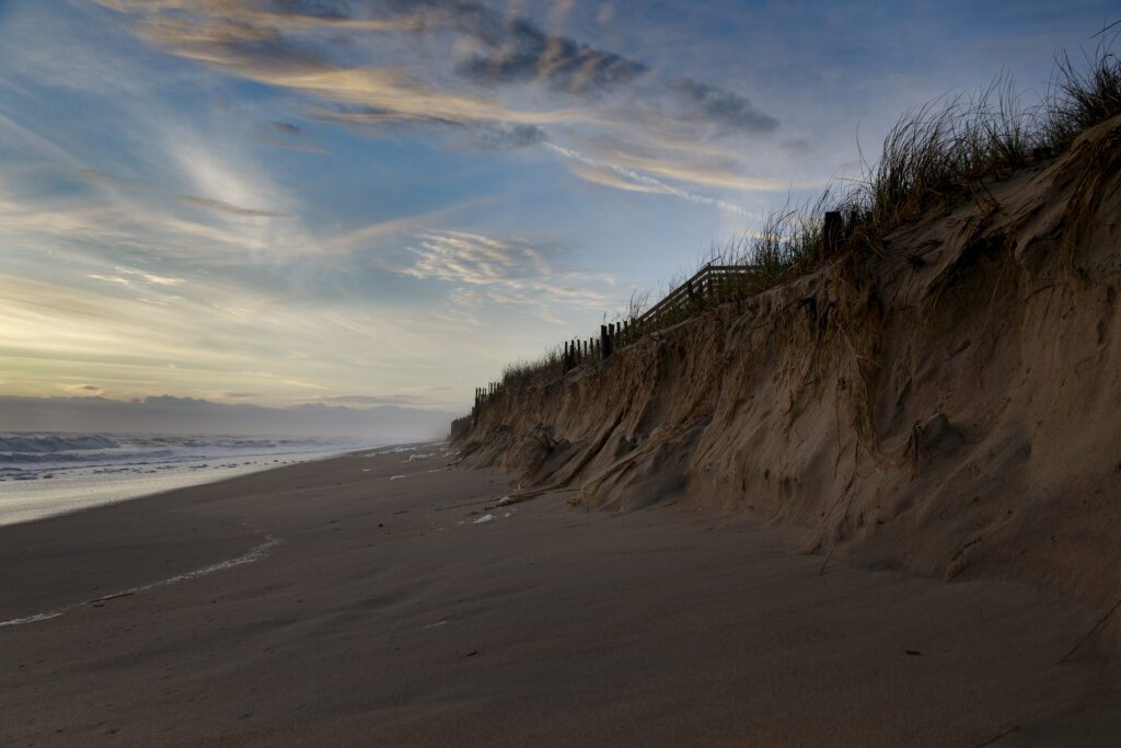 tide battered dunes, Duck NC